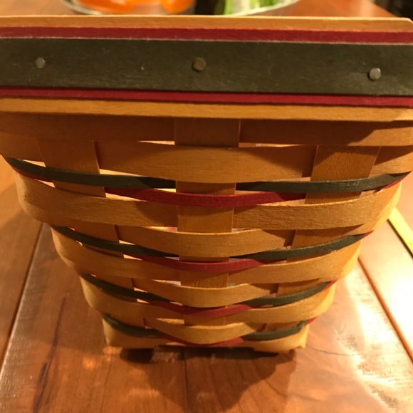 LONGABERGER 1998 LARGE HOLIDAY SLEIGH BASKET16811 - Picture 3 of 5